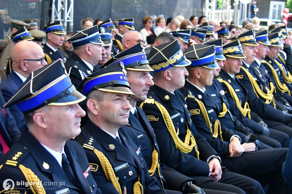Hołd za walkę z pożarem w Puszczy Solskiej