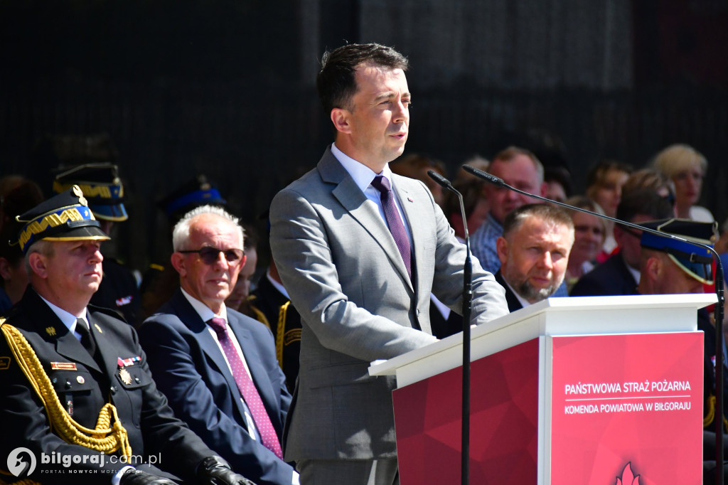 Hołd za walkę z pożarem w Puszczy Solskiej