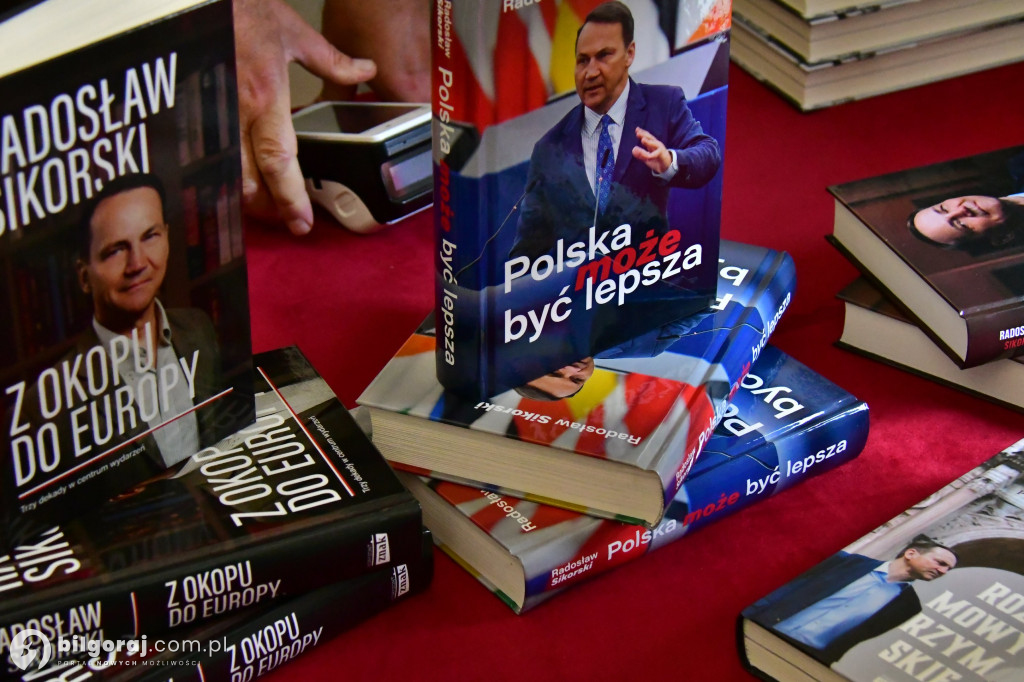 Radosław Sikorski na spotkaniu w Tarnogrodzie