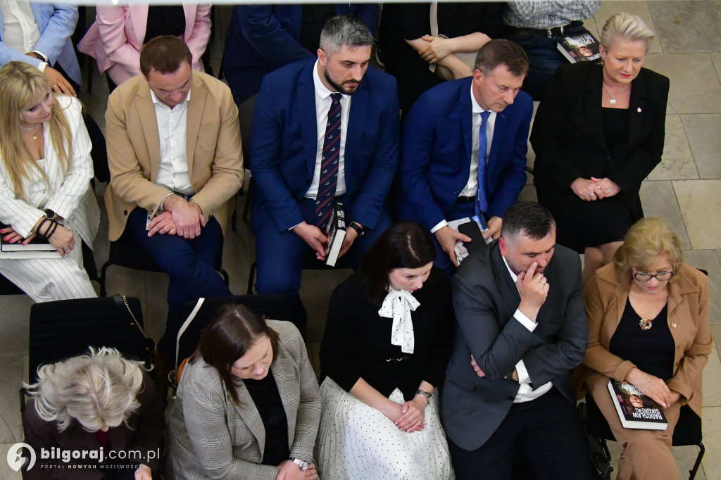 Radosław Sikorski na spotkaniu w Tarnogrodzie