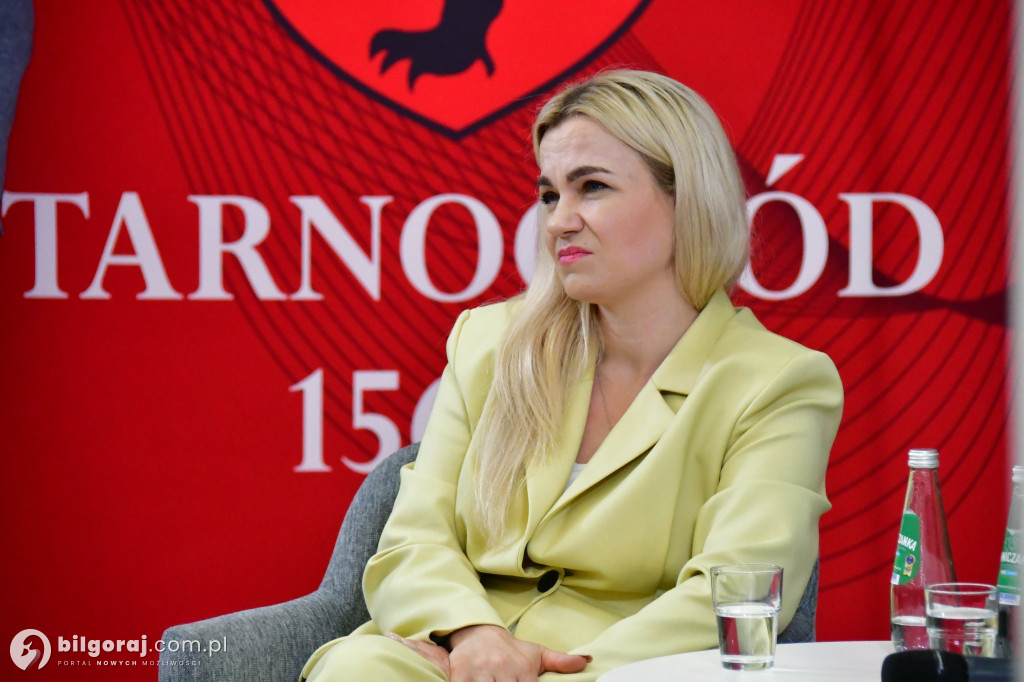 Radosław Sikorski na spotkaniu w Tarnogrodzie