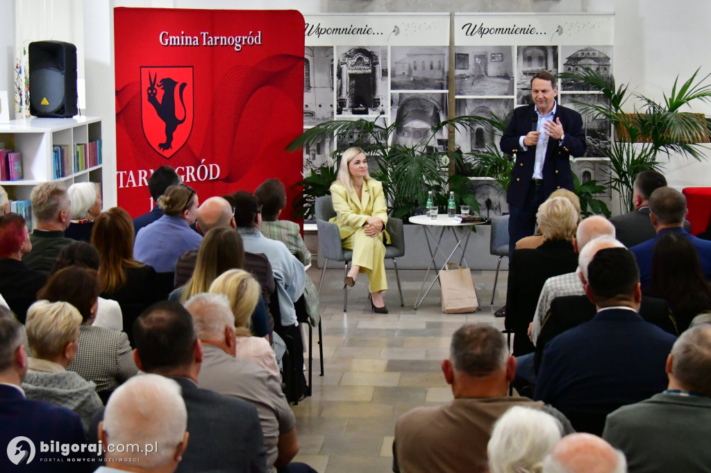 Radosław Sikorski na spotkaniu w Tarnogrodzie