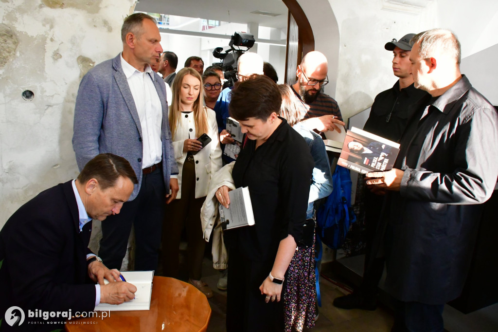 Radosław Sikorski na spotkaniu w Tarnogrodzie
