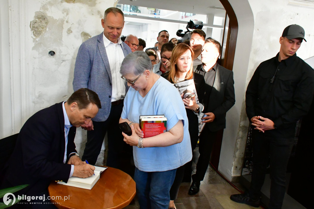 Radosław Sikorski na spotkaniu w Tarnogrodzie