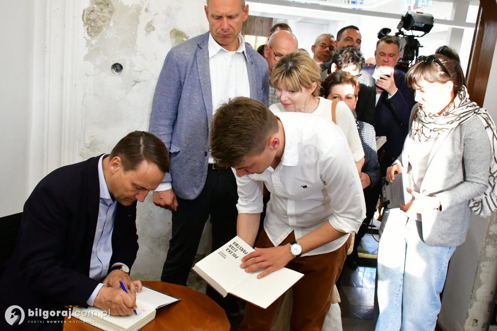 Radosław Sikorski na spotkaniu w Tarnogrodzie