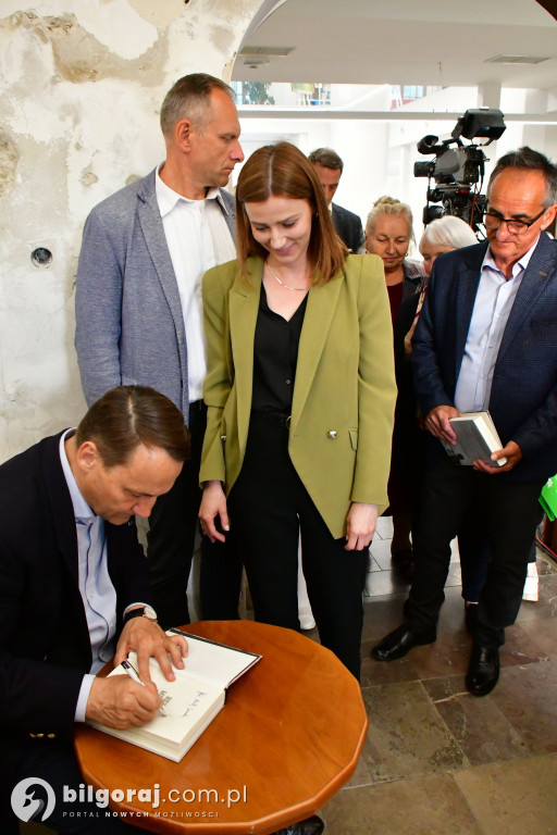 Radosław Sikorski na spotkaniu w Tarnogrodzie
