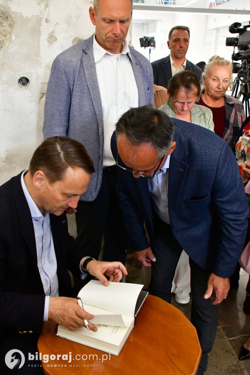 Radosław Sikorski na spotkaniu w Tarnogrodzie