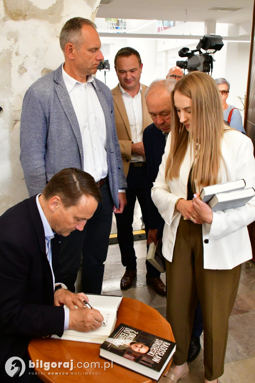 Radosław Sikorski na spotkaniu w Tarnogrodzie