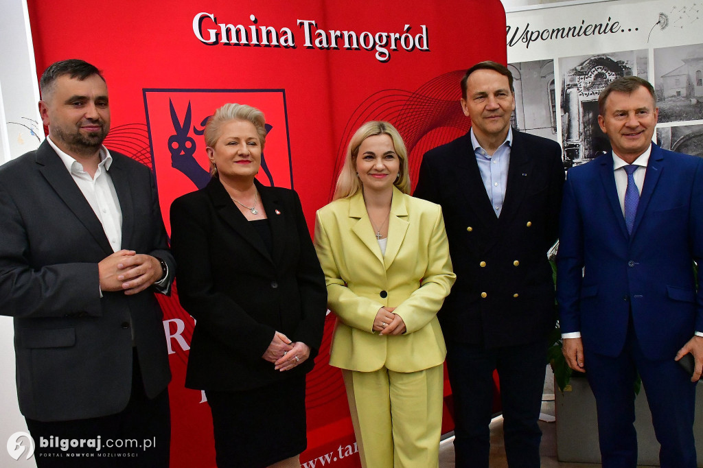 Radosław Sikorski na spotkaniu w Tarnogrodzie