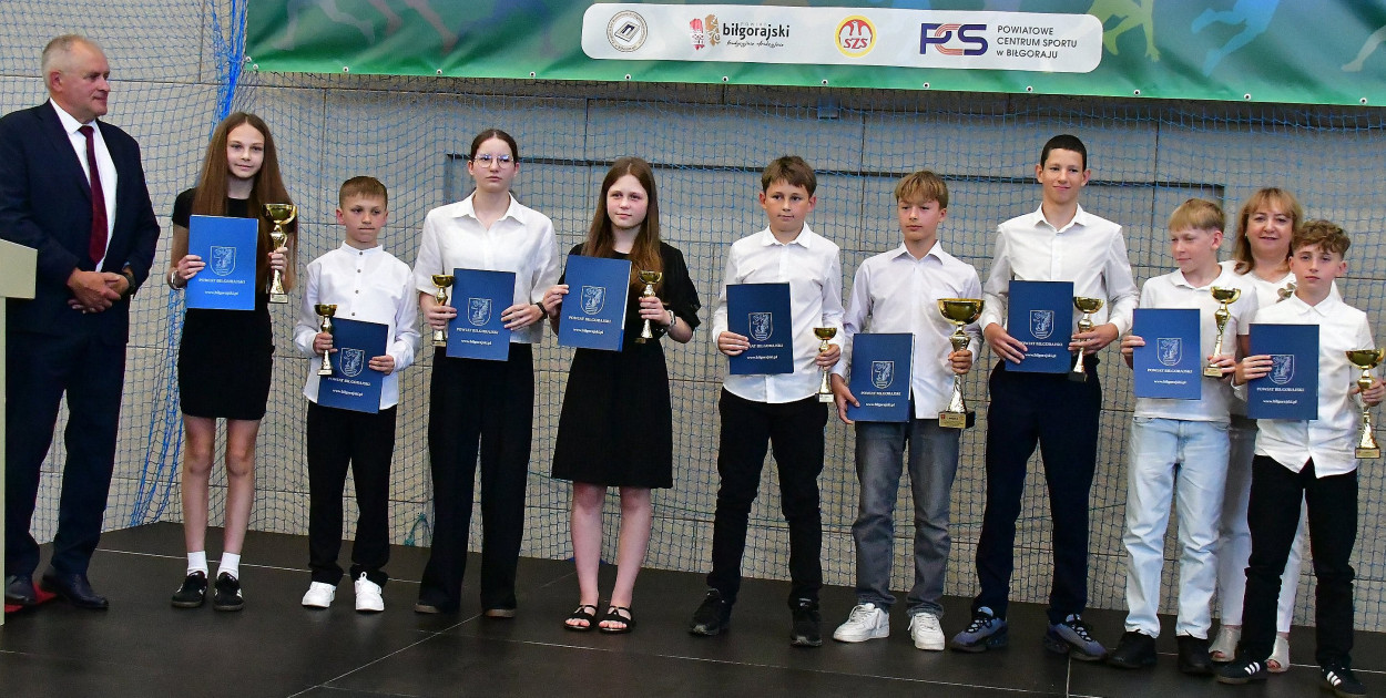 Powiat biłgorajski nagrodził młodych sportowców