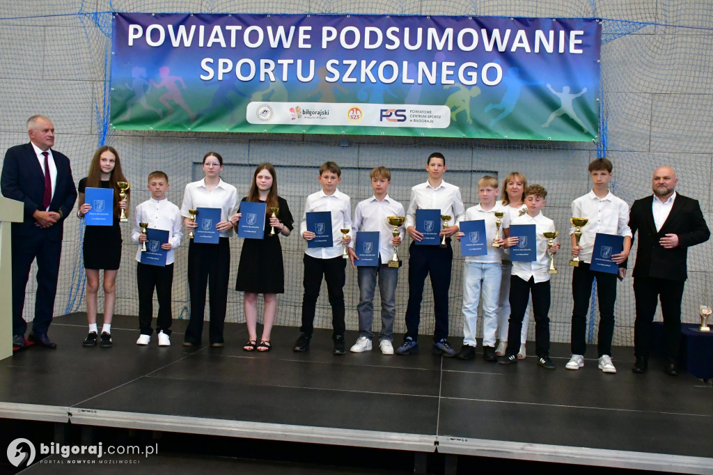 Powiat biłgorajski nagrodził młodych sportowców