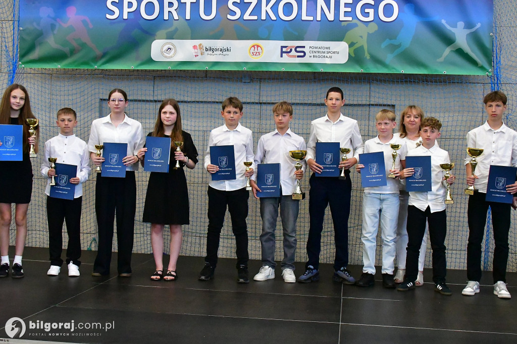 Powiat biłgorajski nagrodził młodych sportowców