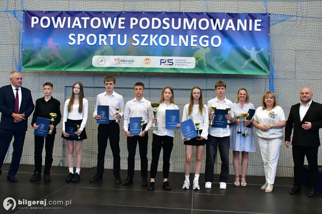 Powiat biłgorajski nagrodził młodych sportowców
