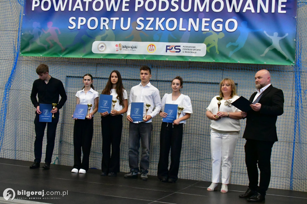 Powiat biłgorajski nagrodził młodych sportowców