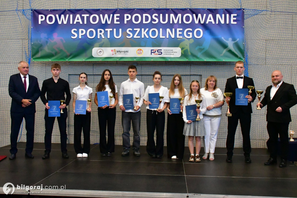 Powiat biłgorajski nagrodził młodych sportowców