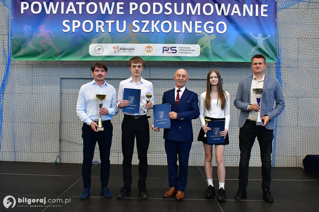 Powiat biłgorajski nagrodził młodych sportowców