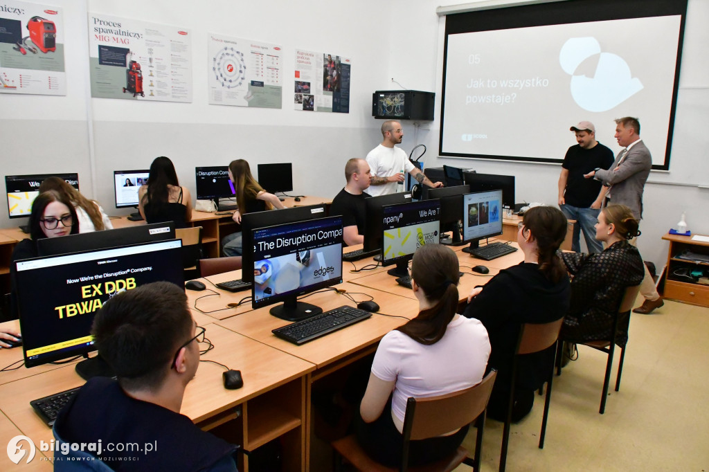 Szkolenie z reklamy dla uczniów ZSZiO w Biłgoraju