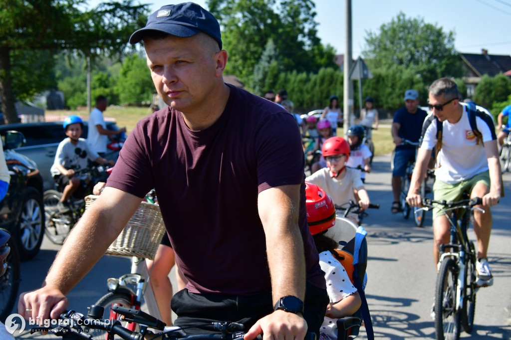 Rajd rowerowy puszczańskim szlakiem w Brodziakach