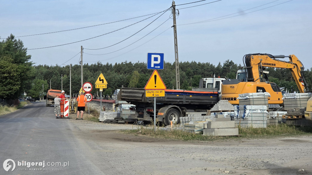 Tak wygląda postęp prac na drodze powiatowej