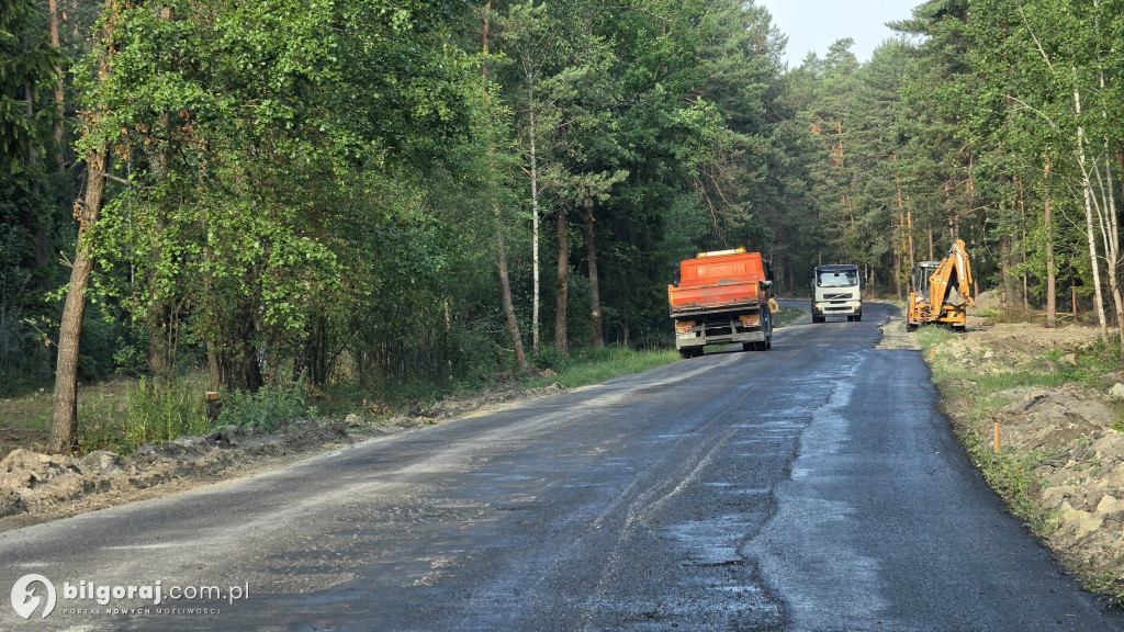 Tak wygląda postęp prac na drodze powiatowej