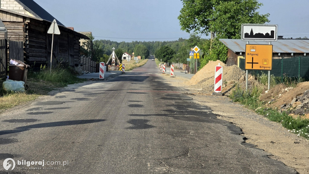 Tak wygląda postęp prac na drodze powiatowej
