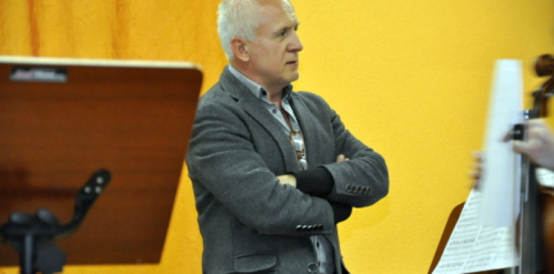Waldemar Malicki w Biłgoraju. Akompaniował uczniom Państwowej Szkoły Muzycznej