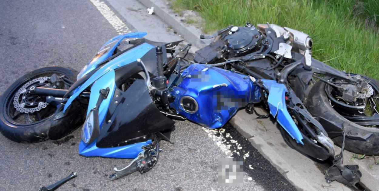 Biłgoraj. Tragiczny wypadek z udziałem motocyklisty (FOTO, VIDEO)