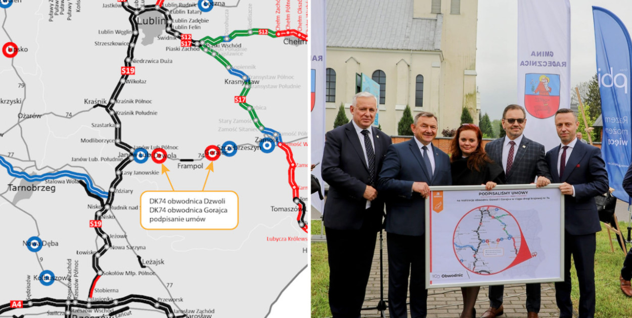 16.05.2023 bilgoraecompl - Umowa na realizację obwodnic Dzwoli i Gorajca podpisana 