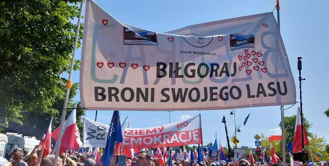 4 czerwca: Opozycja na ulicach, mieszkańcy Biłgoraja wśród protestujących