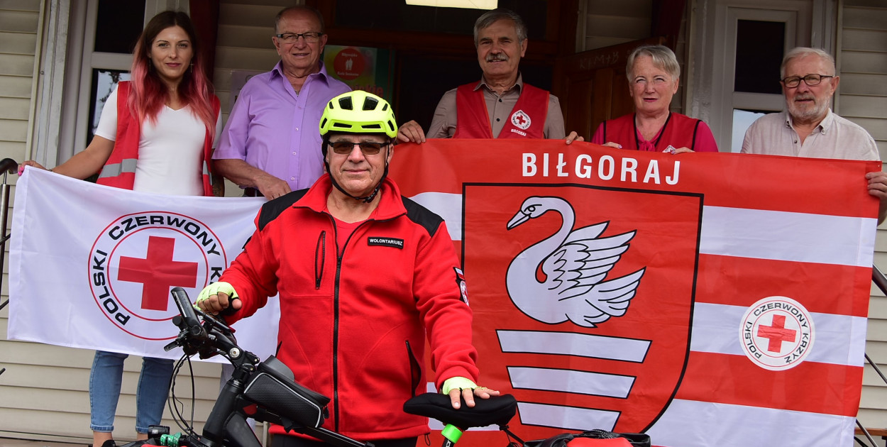 2000 km dla PCK na rowerze - historie z Biłgoraja