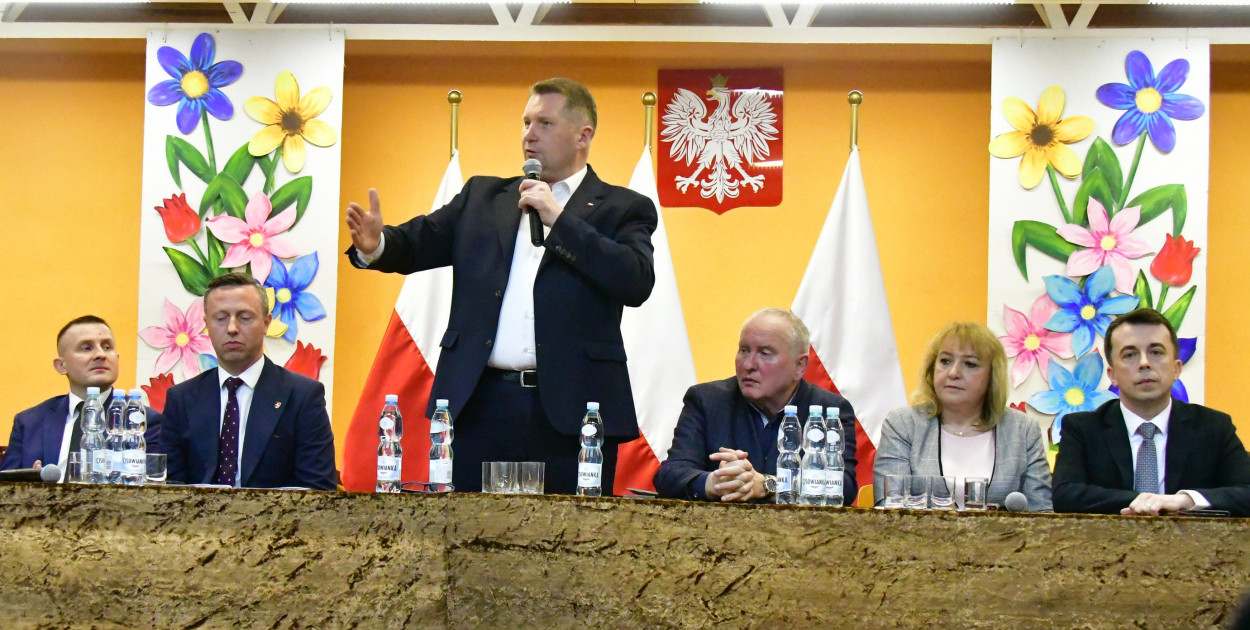 Przemysław Czarnek w Biłgoraju. Wizyta w ramach kampanii wyborczej Karola Nawrockiego