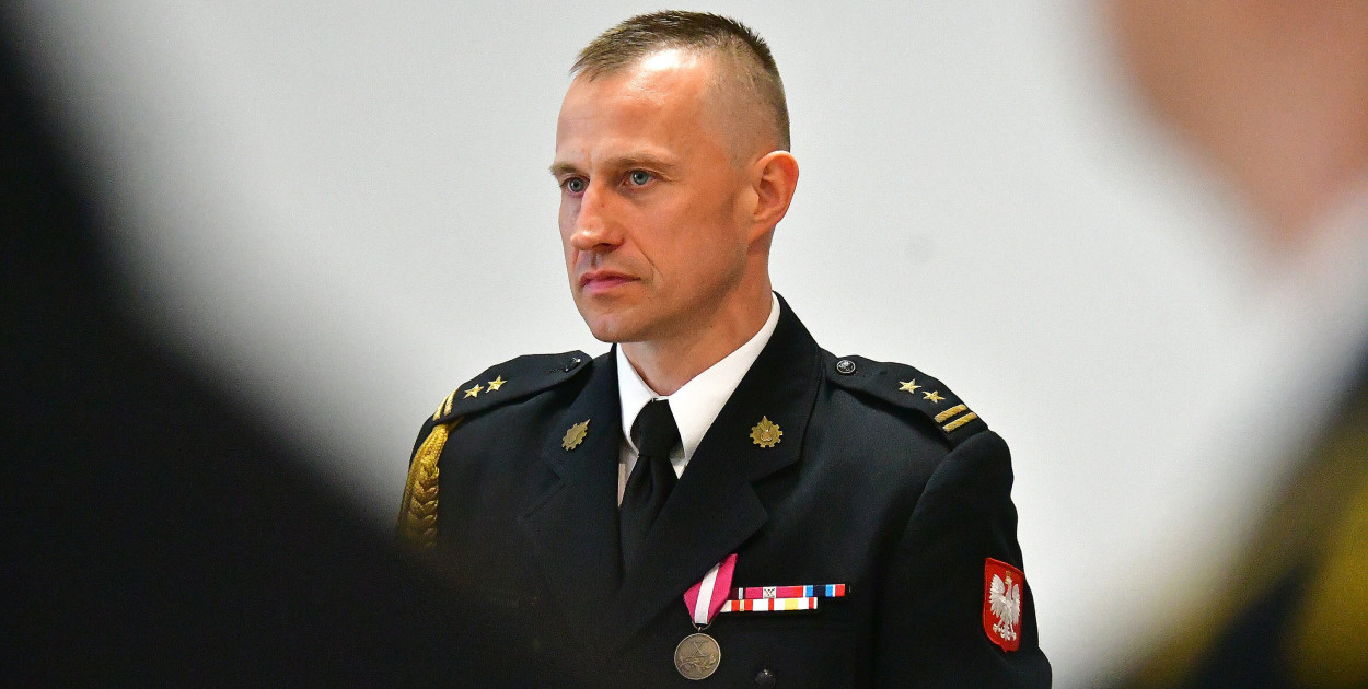 Uroczyste przejęcie obowiązków Komendanta Powiatowego PSP w Biłgoraju