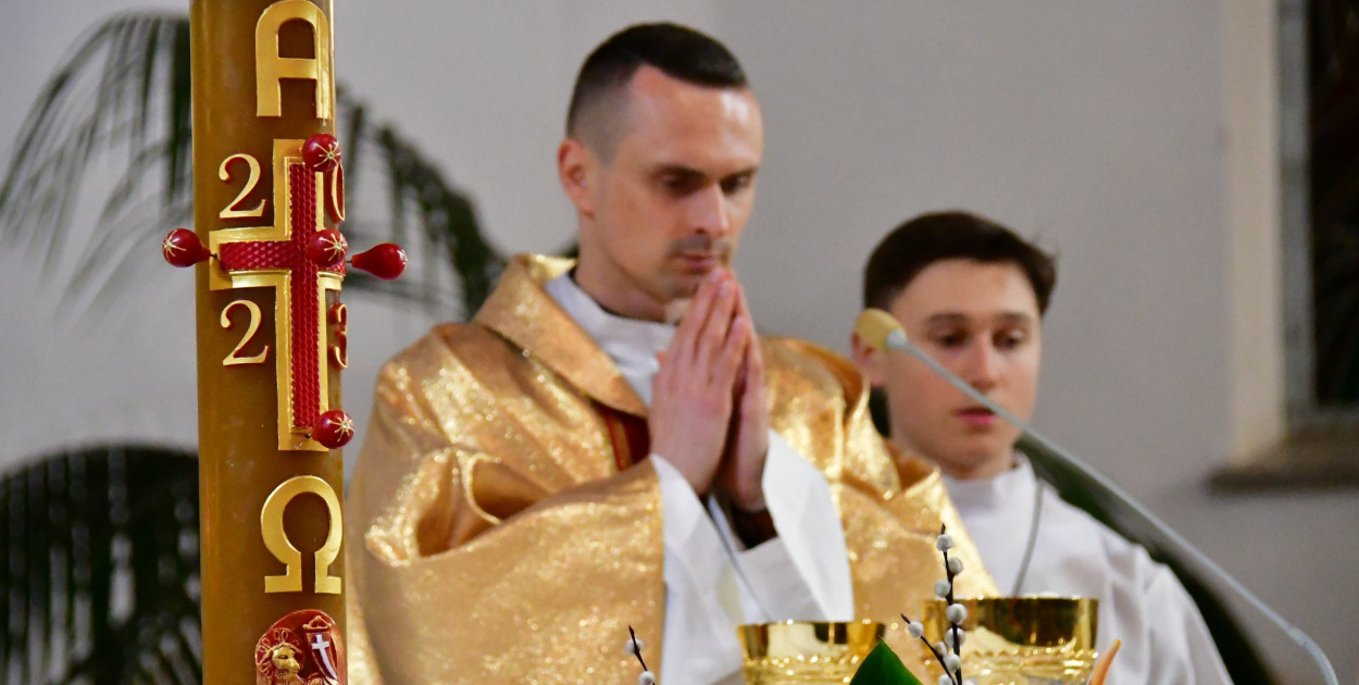 Biłgoraj. Liturgia Wigilii Paschalnej