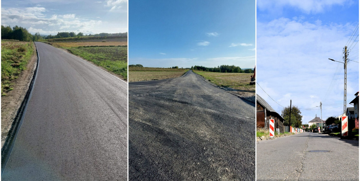 Remont dróg na terenie gminy Frampol