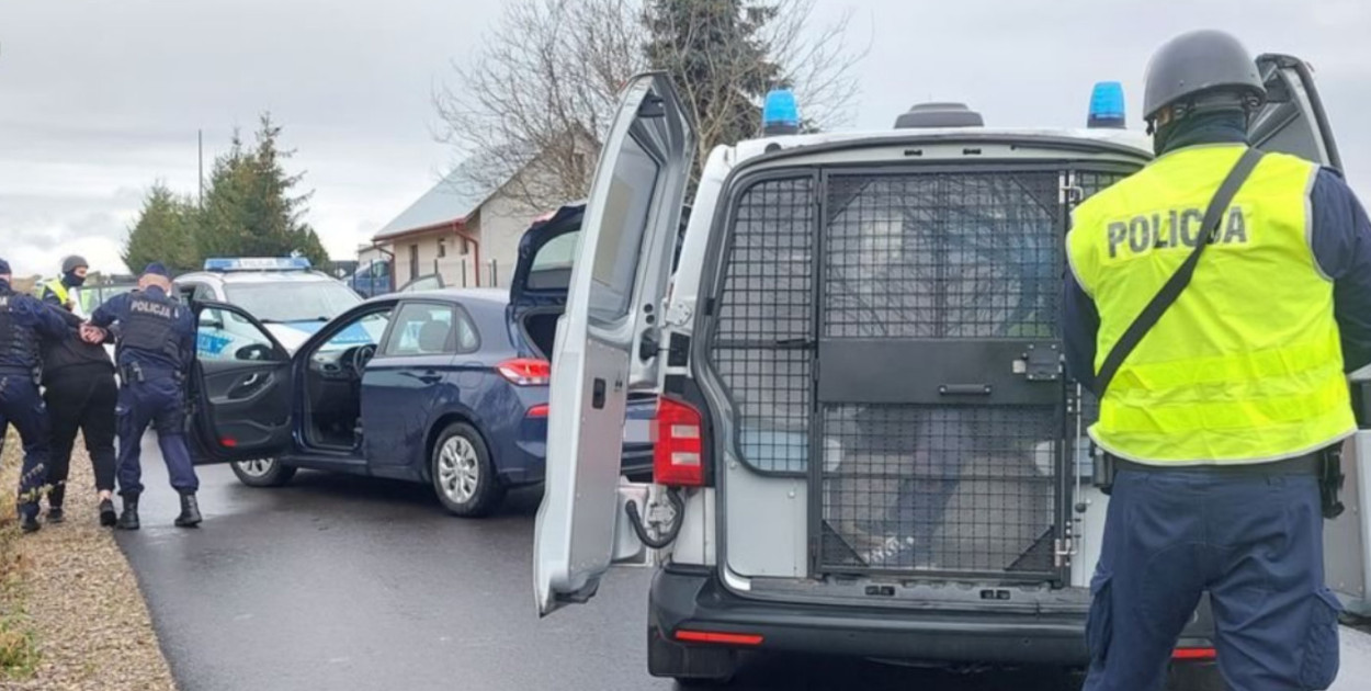 Blokada 23 - policjanci z Biłgoraja w akcji