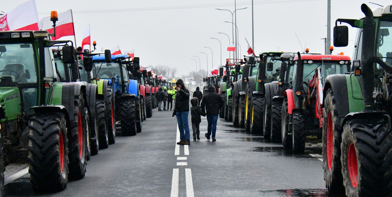 Gmina Księżpol. Rolniczy protest zablokował drogę wojewódzką nr 835