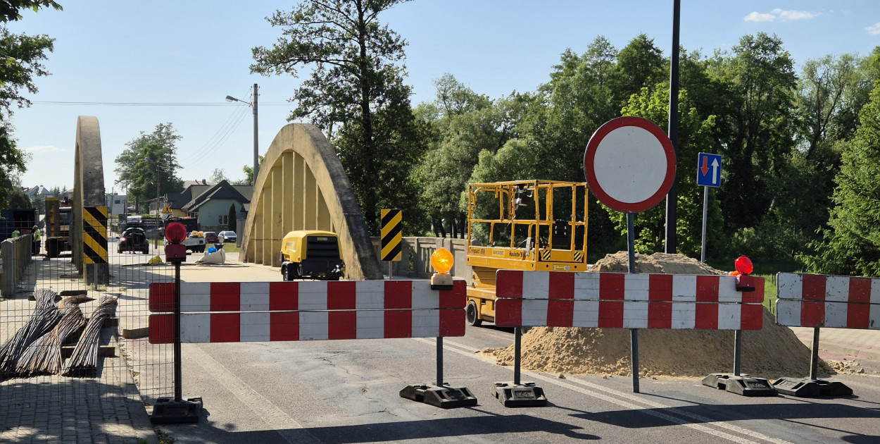 Trwa remont mostu na ulicy Lubelskiej w Biłgoraju