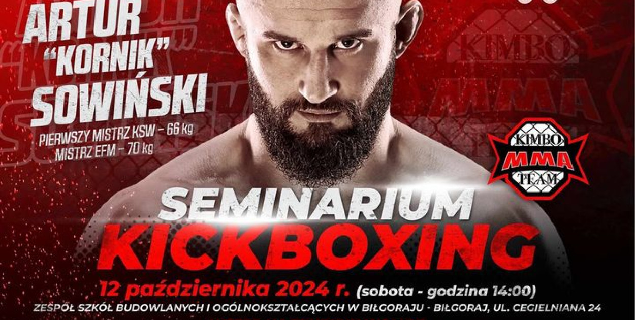 Seminarium kick-boxingu z Kornikiem