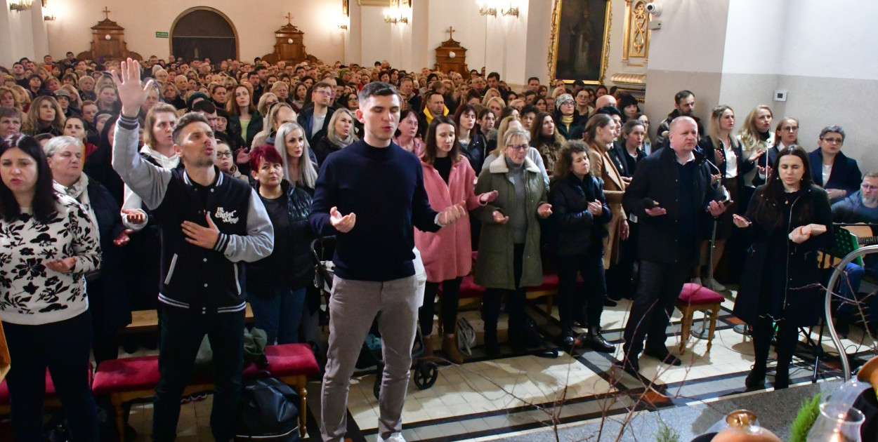 Marcin Zieliński poprowadził modlitwę w Biłgoraju