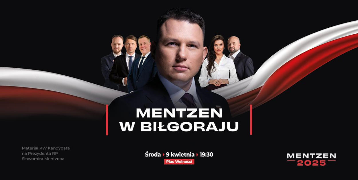 Mentzen odwiedzi Biłgoraj. Poiformował o tym w sieci