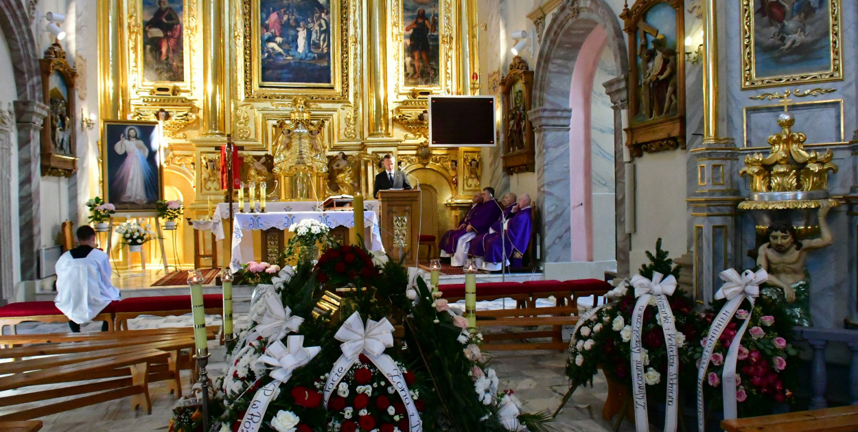 Pogrzeb śp. Eugeniusza Stróża, byłego burmistrza Tarnogrodu