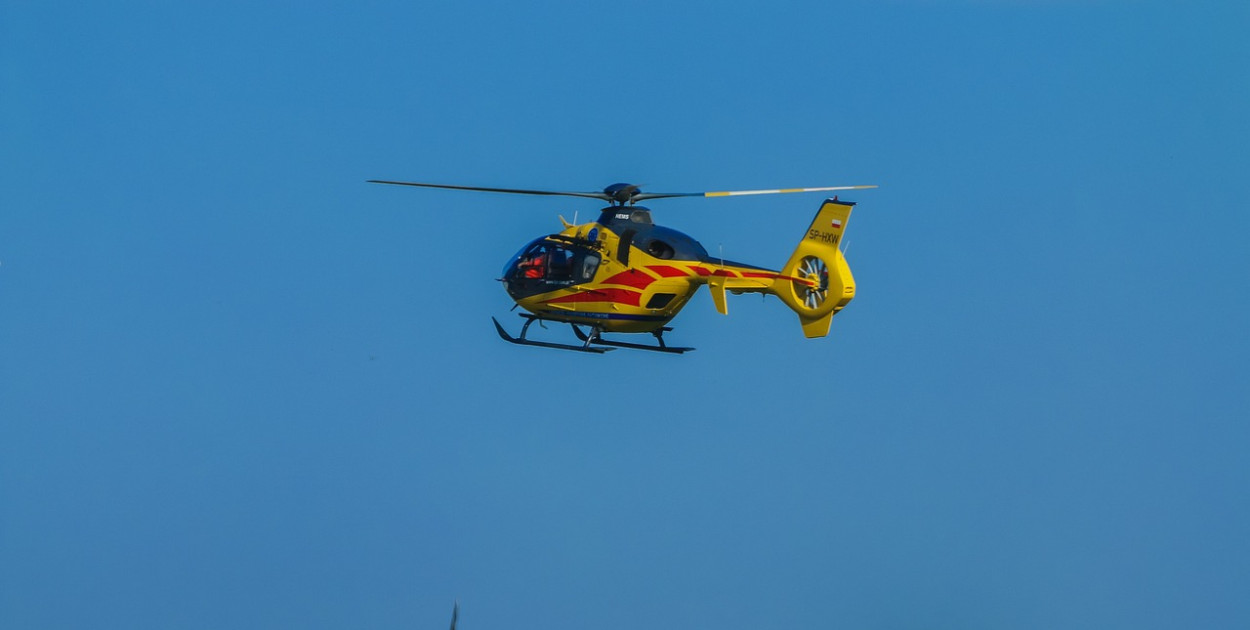 Wypadek motocyklisty. Interweniowało LPR