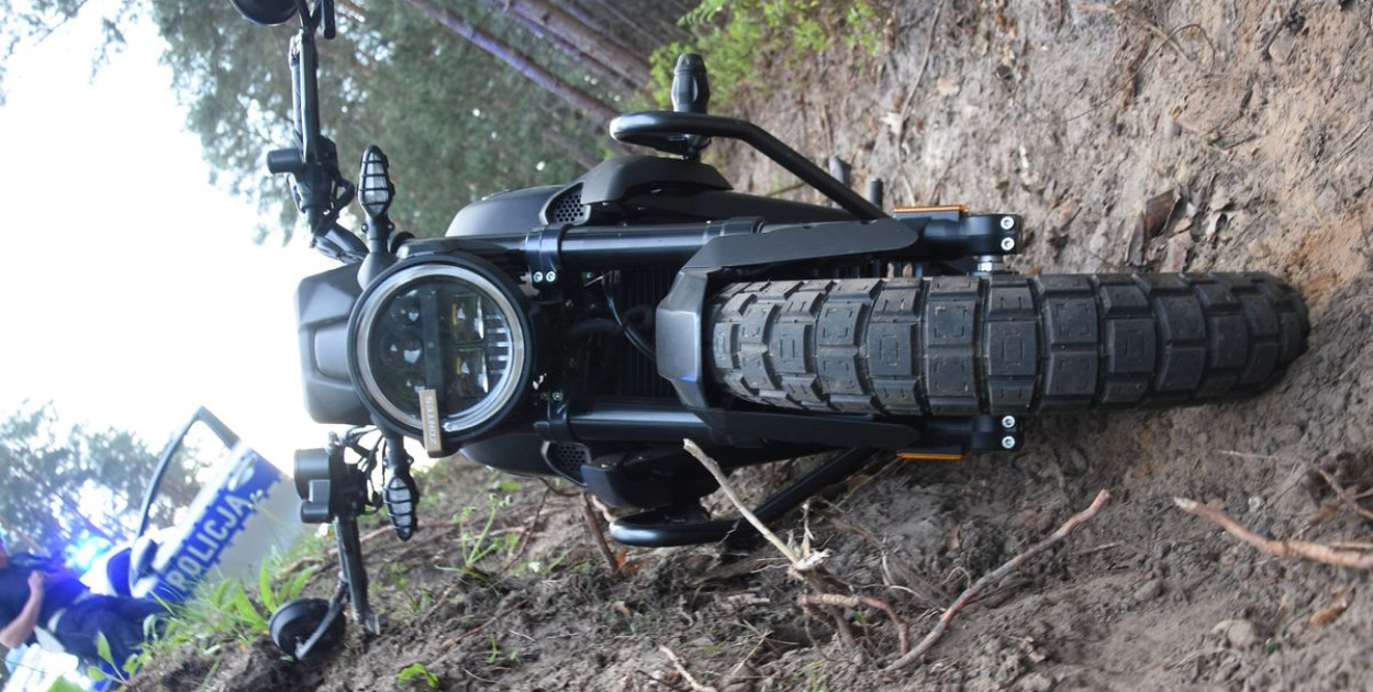 Wypadek z udziałem motocyklisty