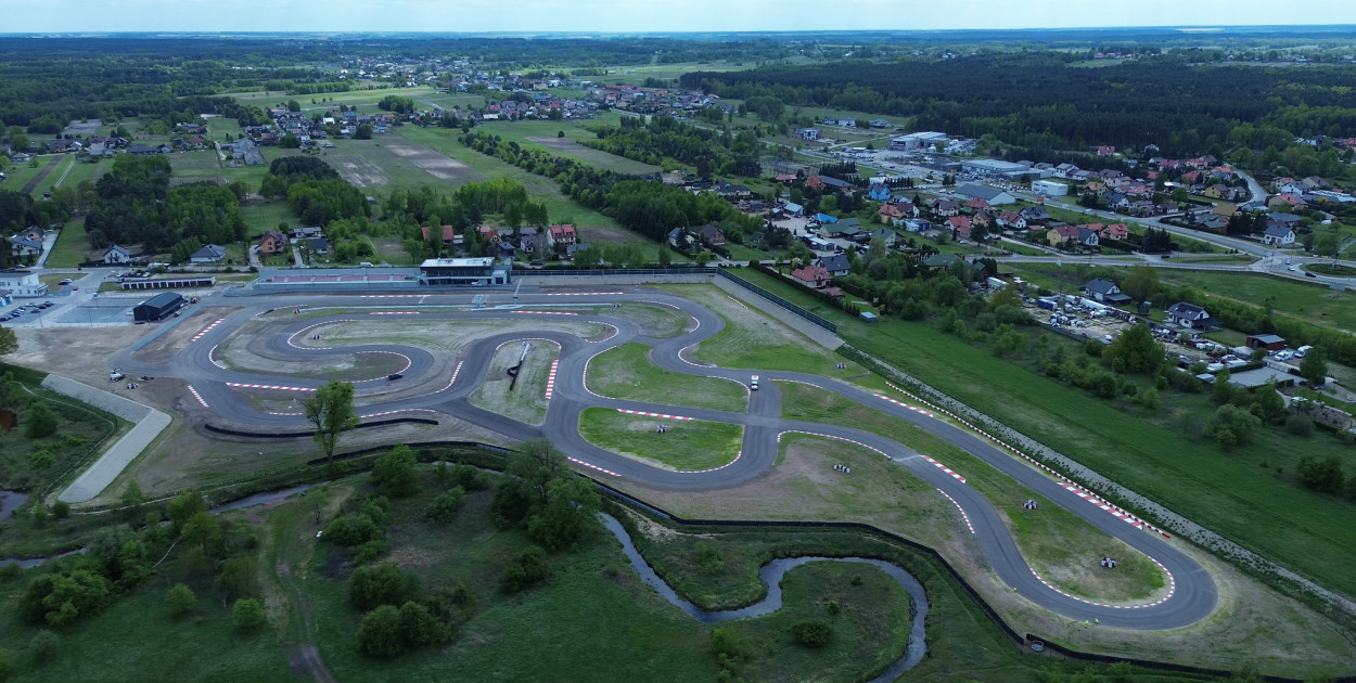 Biłgorajski Autodrom z lotu ptaka 