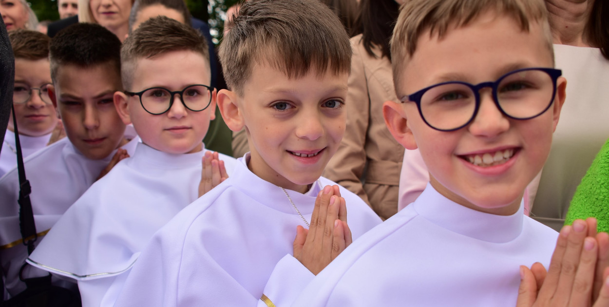 Uroczystość I Komunii Świętej w sanktuarium w Biłgoraju