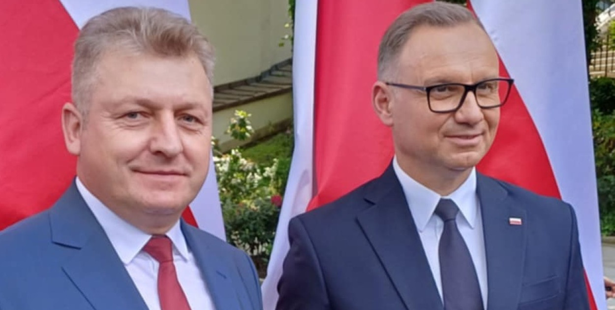 Wójt gminy Biszcza Zbigniew Pyczko u Prezydenta RP