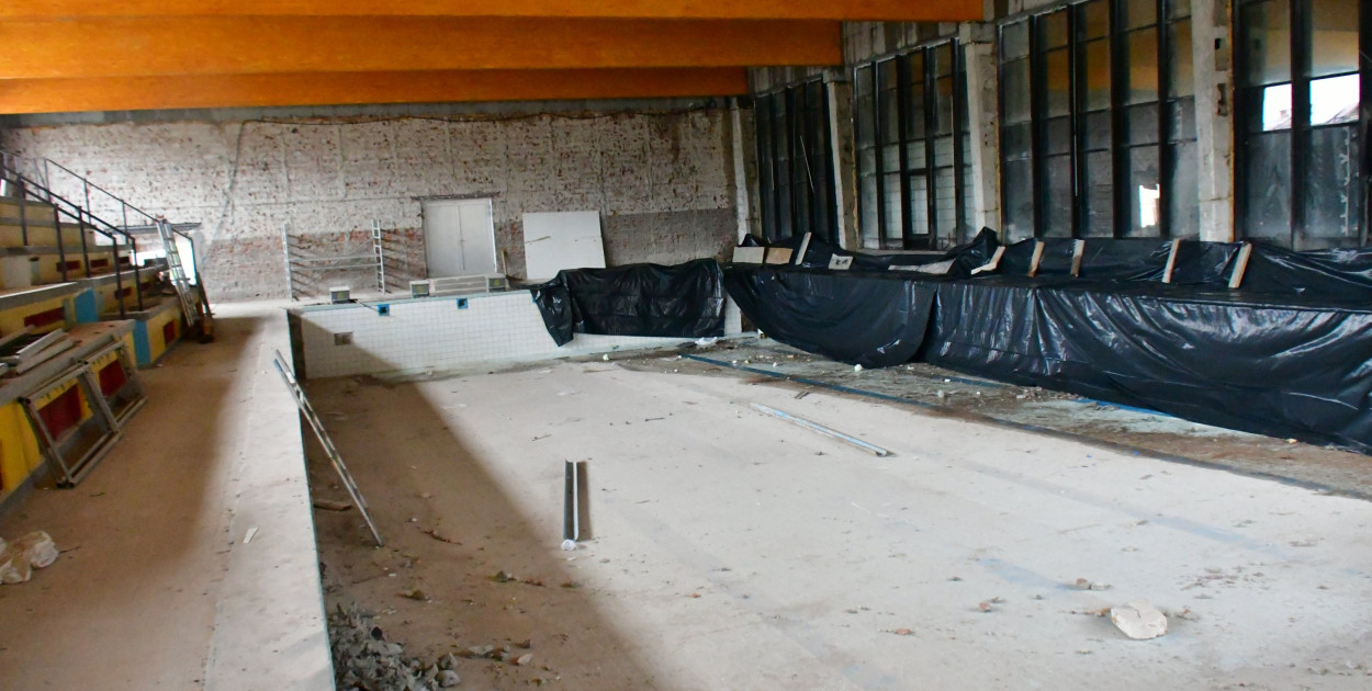 Zaawansowanie robót na II etapie modernizacji Krytej Pływalni w Biłgoraju