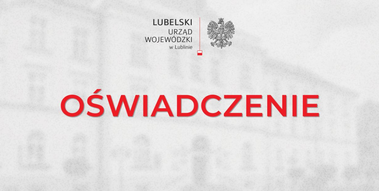 Stanowisko Lubelskiego Urzędu Wojewódzkiego w sprawie wypowiedzi o nielegalnych imigrantach w Biłgoraju