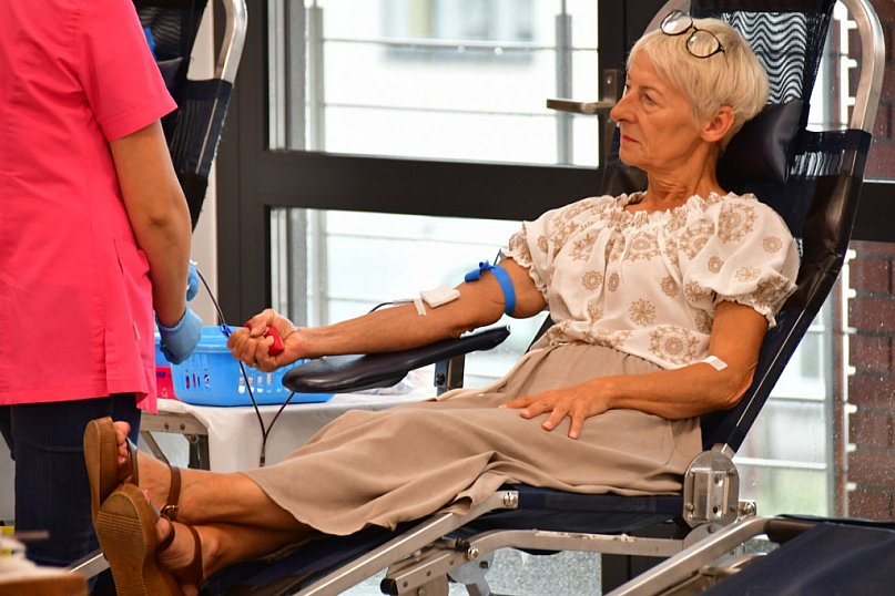 Terenowa akcja poboru krwi w Majdanie Starym