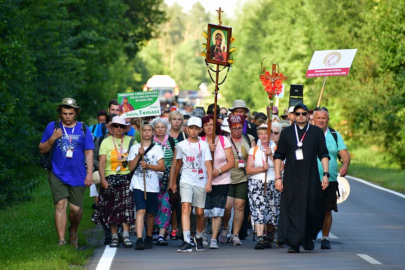 Pielgrzymi dotarli do Biłgoraja - sierpień 2022